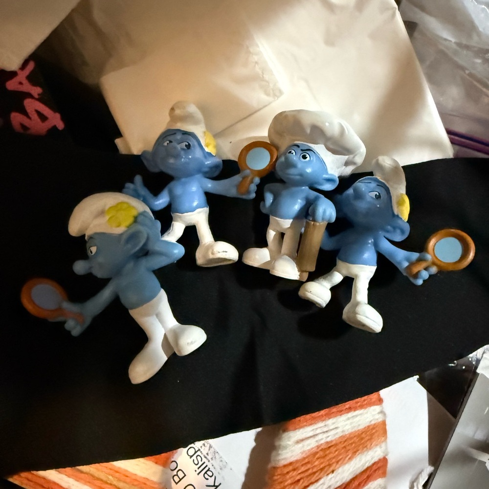 Smurfs Figurine Collection with Mirrors